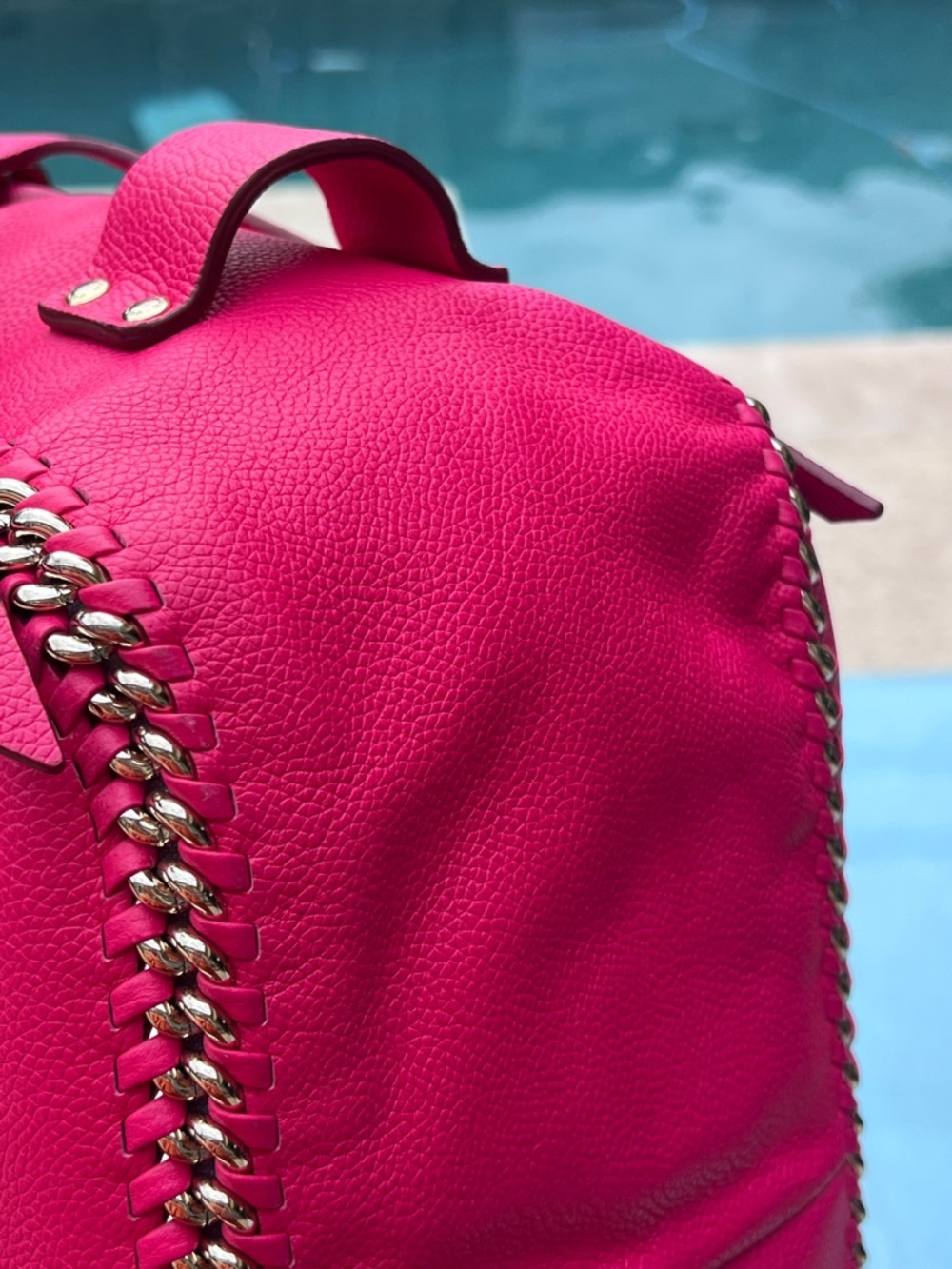 RARE COACH “Pink Ruby” Tatum Shoulder Tote - Picture 10 of 15